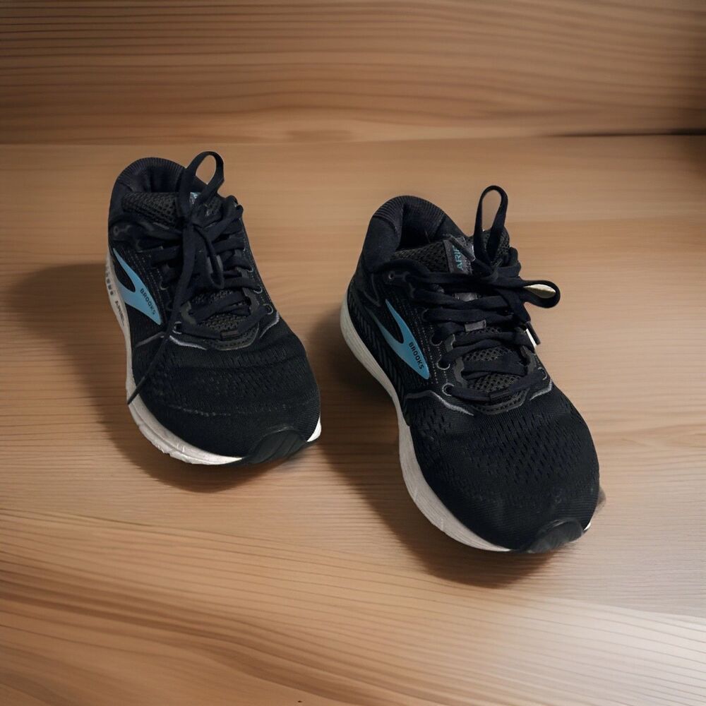 Brooks Ariel 20 Black Blue W Size 8.5 Used No Box